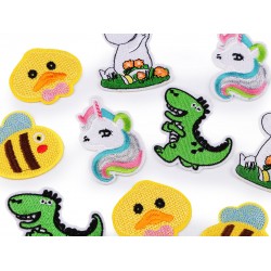 Sticker textil termoadeziv mix animale