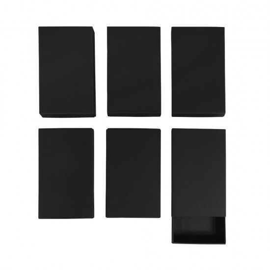 Cutii de chibrituri, negre, 11x6,5x2cm, 6buc/set
