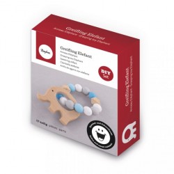 Kit creativ Rayher, jucarie bebelusi Elefant, light blue Kit creativ Rayher, jucarie bebelusi Elefant, light blue