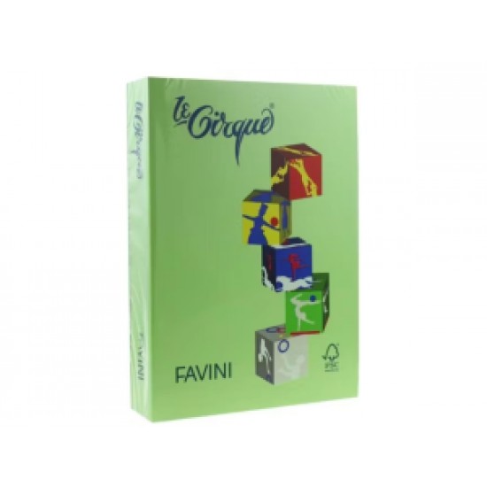 Hartie colorata 80g/mp A4 , 203 verde iarba, 500/coli, FAVINI