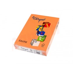 Hartie colorata 80g/mp A4 , 205 portocaliu, 500/coli, FAVINI