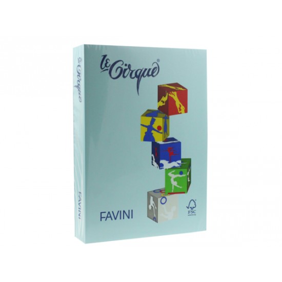 Hartie colorata 80g/mp A4 , 106 albastru deschis, 500/coli, FAVINI