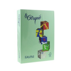 Carton color A4 160 g/mp, 107 verde deschis,  FAVINI , 250 coli/top