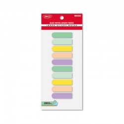 Notes adeziv index plastic pastel 45x12 DACO BN302 Notes adeziv index plastic pastel 45x12 DACO BN302