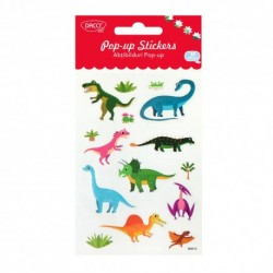 Abtibild - AB126 Pop up Dinozauri, efect 3D,DACO Abtibild - AB126 Pop up Dinozauri, efect 3D,DACO