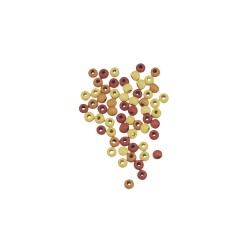 Margele Rayher din lemn, mate, 4 mm, nuante de maro, 130 piese