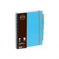 Caiet A4 100 file spira Grand 150, coperta PP , separatoare cu index, dictando