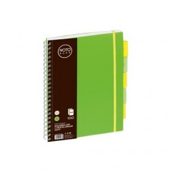 Caiet A4 100 file spira Grand 150, coperta PP , separatoare cu index, dictando