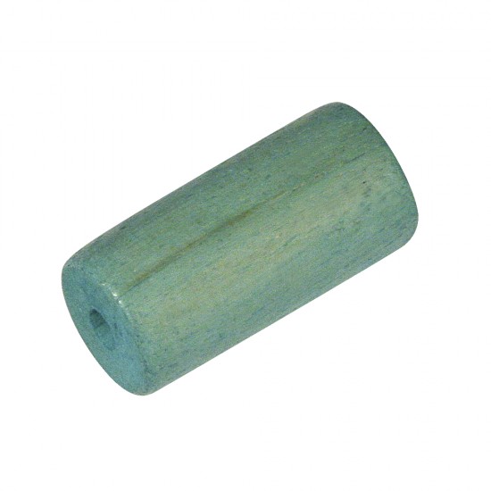 Element Rayher din lemn pentru bijuterii, rola, turcoaz indian, 12x22 mm
