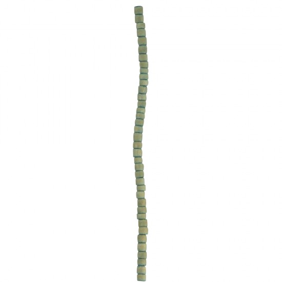 Margele Rayher din lemn, sirag 40 cm, aproximativ 76 bucati, turcoaz indian, 5x 5 mm, orificiu  1,5 mm