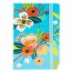 Notes A5 Cu Elastic, 80 File, Flowers 5703-2