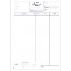 Aviz de insotire a marfii, A4, autocopiativ, 50 set/carnet