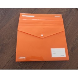 Mapa A4 cu buton, plastic, DIVERSE CULORI, pretul este pe bucata