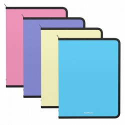 Mapa A4, PVC cu fermoar, diverse culori pastel, ErichKrause 50356 Mapa A4, PVC cu fermoar, diverse culori pastel, ErichKrause 50356