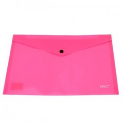 Mapa plastic plic cu capsa A4, Daco, diverse culori