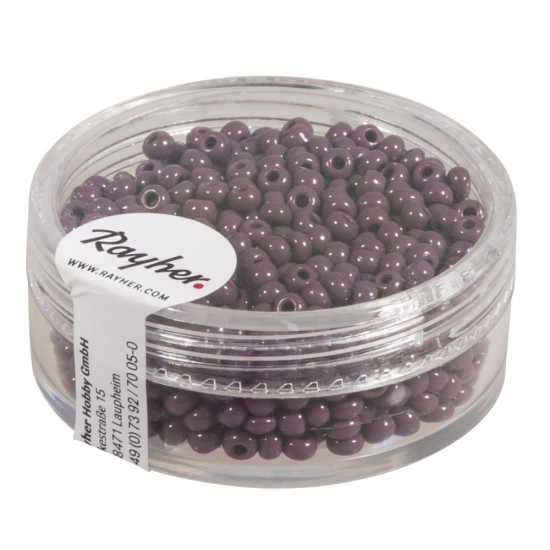 Margele de nisip-Rocailles, 2,6 mm , opace, purple, 17g