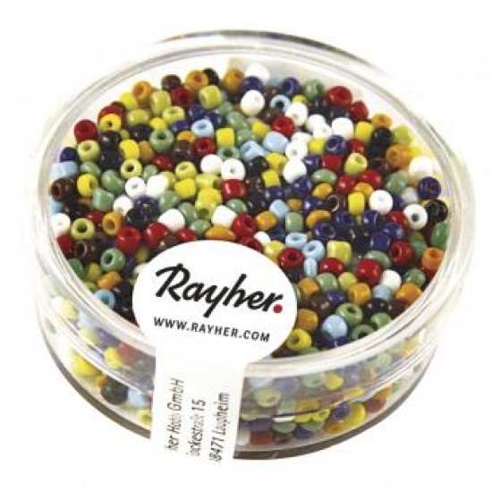 Margele de nisip-Rocailles, 2 mm , opace,diverse culori,17g