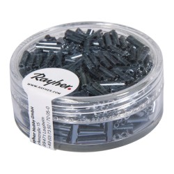 Margele Rayher din sticla, 7/2 mm, blod-stone cu intrare argintie,  15g