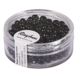 Margele Rayher Indian, 4,5 mm , negru, 17g