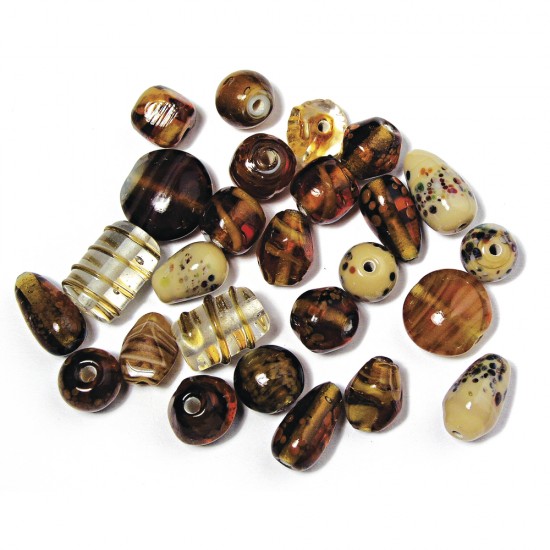 Margele Rayher pentru bijuterii din sticla, naunte de topaz, 6-18 mm, 40 g