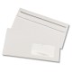 Plic DL, 110x220 mm, alb, siliconic, 100/set, cu fereastra dreapta