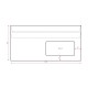 Plic DL, 110x220 mm, alb, siliconic, 100/set, cu fereastra dreapta