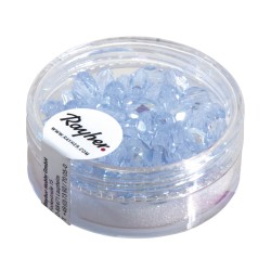 Margele Rayher din sticla forma de maslina,  6x4mm o, aquamarine, box 50 pcs.