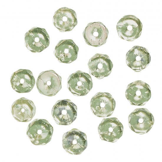 Margele Rayher din sticla round, jasper, 6x3mm,box 40 pcs.