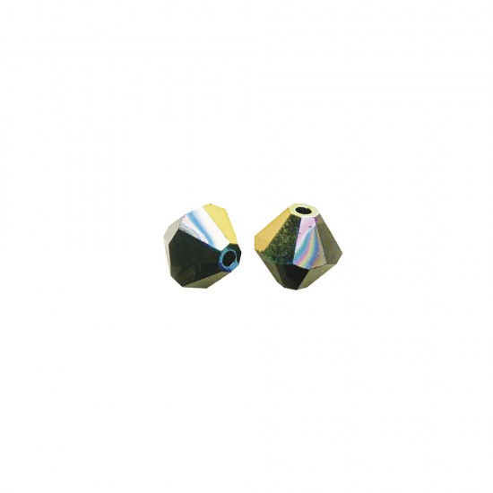 Margele din cristal Swarovski slefuite, obsidian, 4 mm o, bag 1440 pcs.
