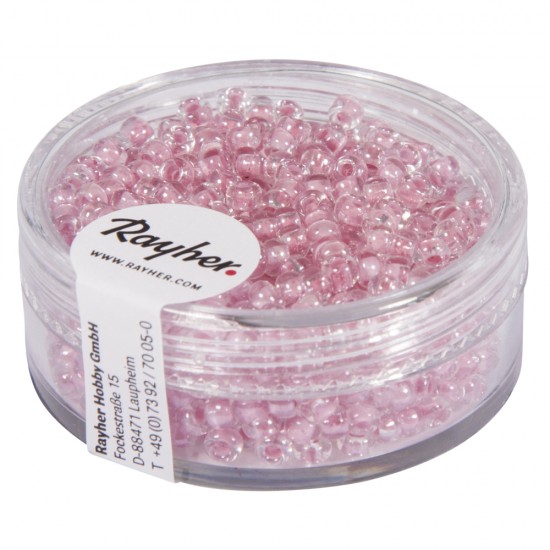 Rocailles   Arctic  , blush roz, 2,6 mm o, box