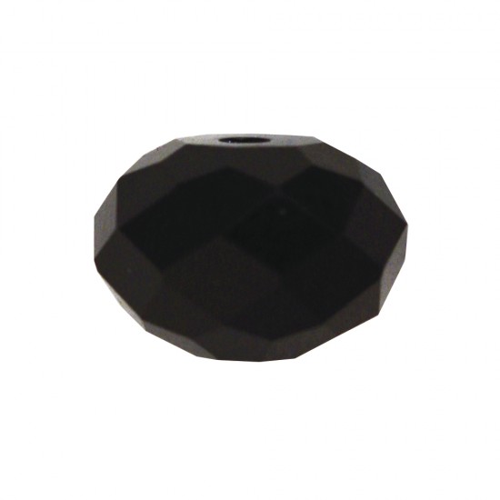 Swarovski crystal grinding round, ebony, o 8 mm, box 5 pcs.   Briolet