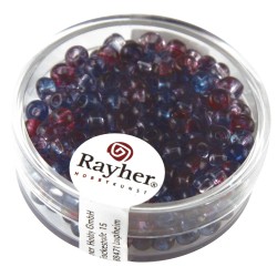 Rocailles,o 4 mm, Two Tone, ultramarine, box 17g Rocailles,o 4 mm, Two Tone, ultramarine, box 17g