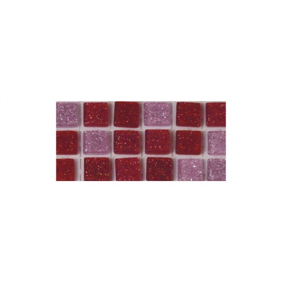 Mozaic acrilic, glitter, autoadezive, pale-roz, o 5 mm,round,,