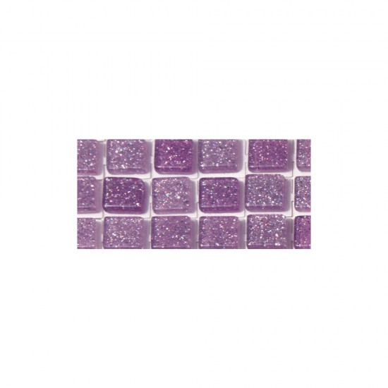 Mozaic acrilic, glitter, autoadezive, violet, o 5 mm,round,, 144