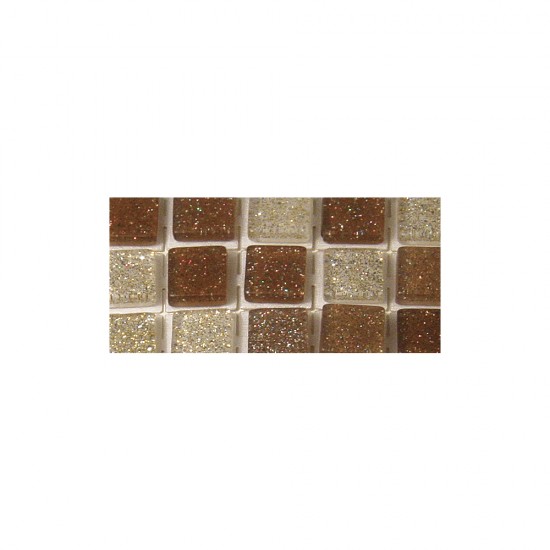 Mozaic acrilic, glitter, autoadezive, chestnut, o 5 mm,round,, 1