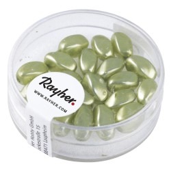 Margele in forma de maslina renaissance, jade, 9x6 mm, box 20 pc