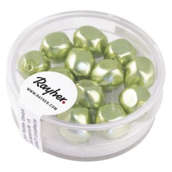 Margele renasissance, jade, 9 mm, box 13 pc