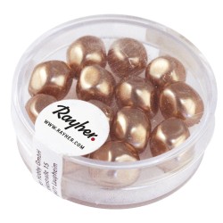 Margele renasissance, cashmere, 9 mm, box 13 pc