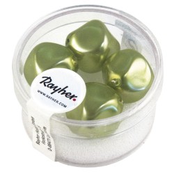 Margele renasissance, jade, 17 mm o, box 4 pc