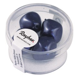 Margele renasissance, anthracite, 17 mm o, box 4 pc