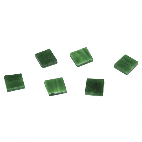 Pietre mozaic, marbled, green, 1x1cm, Tab-box ca. 50 pcs. /40g