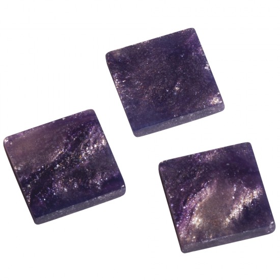 Mozaic acrilic, 1x1 cm, marmorat, purple velvet, approx. 205 pc /