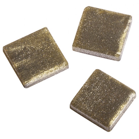 Mozaic acrilic 1x1 cm metallic, cashmere gold, approx. 205 pcs./5