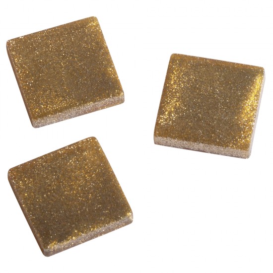 Mozaic acrilic 1x1 cm metallic, stralucitor gold, approx. 205 pcs./