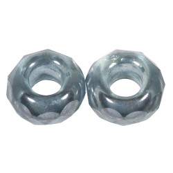 Margele Rayher din sticla cu orificiu mare  MagicFlair  , denim blue, 13mm o, hole 5mm