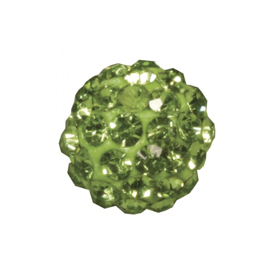 Margele Shamballa, 10mm o, May-green, bag 1pc