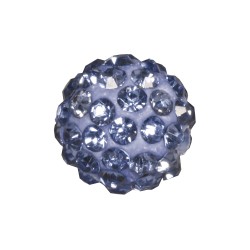 Margele Shamballa, 10mm o, light saphire, bag 1pc