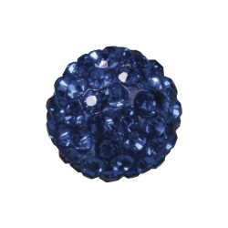 Margele Shamballa, 12mm o, royal blue, bag 1pc