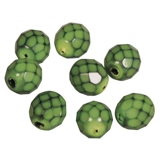 Snake-Beads, 8mm o, May-green