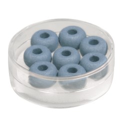 Margele Rayher, matase de sticla, diametru margele 11 mm, diametru gaura 4 mm, 8/set, culoare petrol